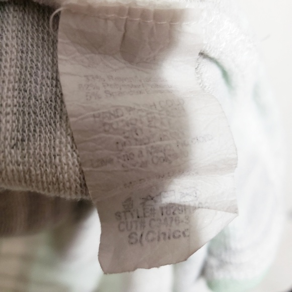 Mint & Gray Print "Glamour" Tank *Enti* Sz S* - Picture 5 of 6